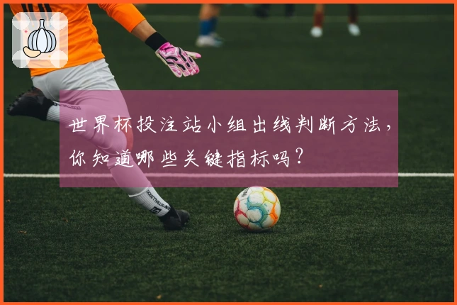 世界杯投注站小组出线判断方法，你知道哪些关键指标吗？